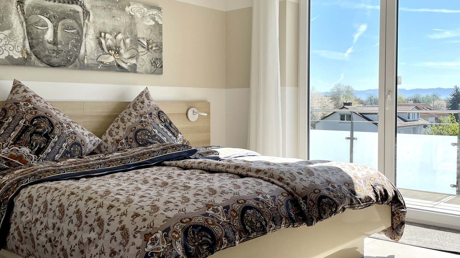 Schlafzimmer der Ferienwohnung Penthouse-Appartement in Langenargen am Bodensee